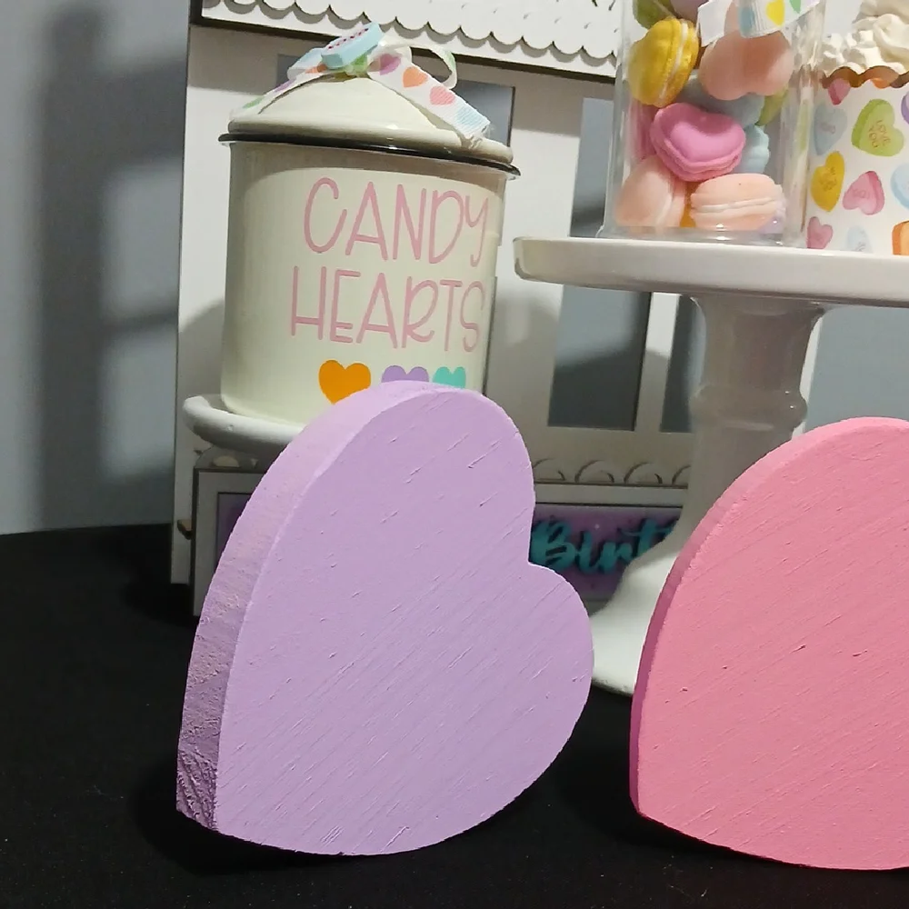 Pastel Heart Decorations (3) Pastel Hearts for $18